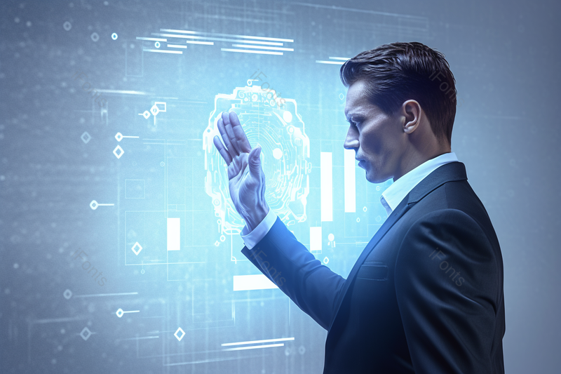 智能办公系统操作虚拟屏幕,高清,摄影图,摄影图片,图片大全,摄影图免费下载